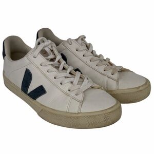 Veja Campo California Suede Leather Women Sneaker Wht/Blue Chromefree T2 Size 10
